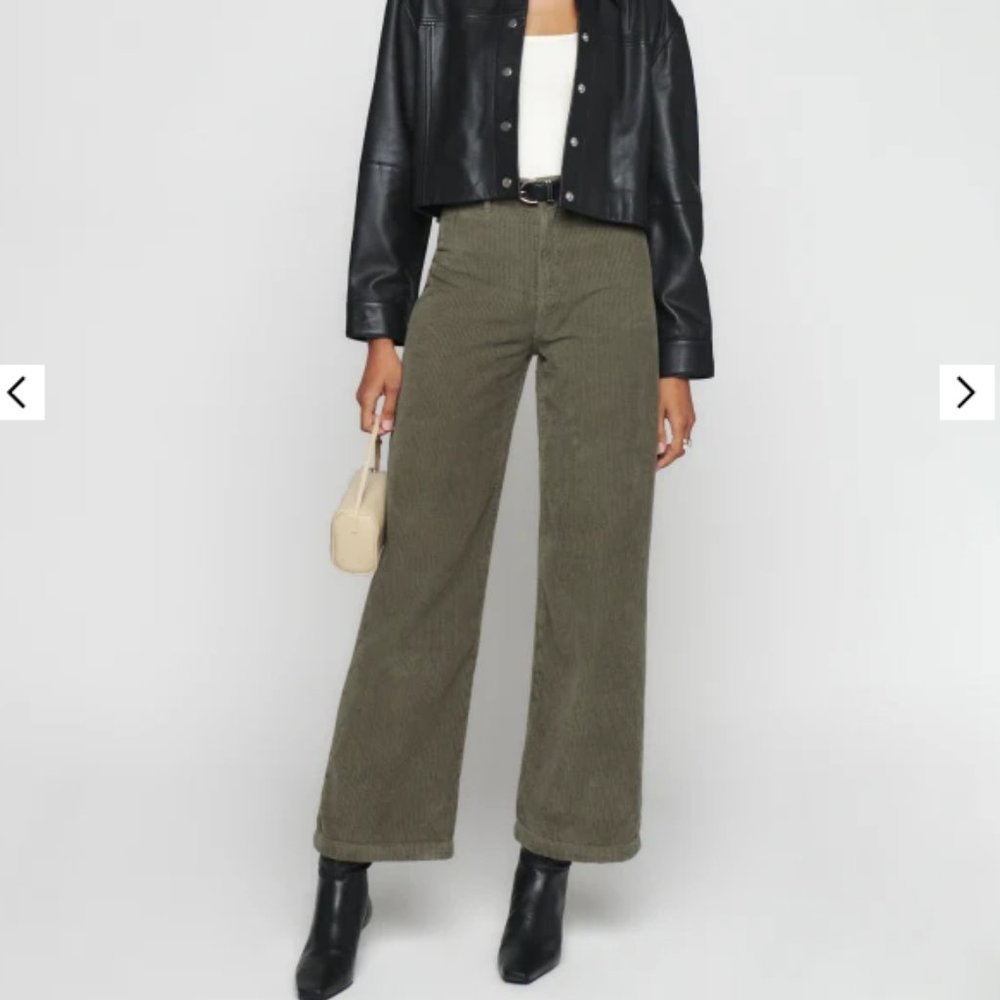 Logan Ultra High Rise Wide Leg Corduroy Pants